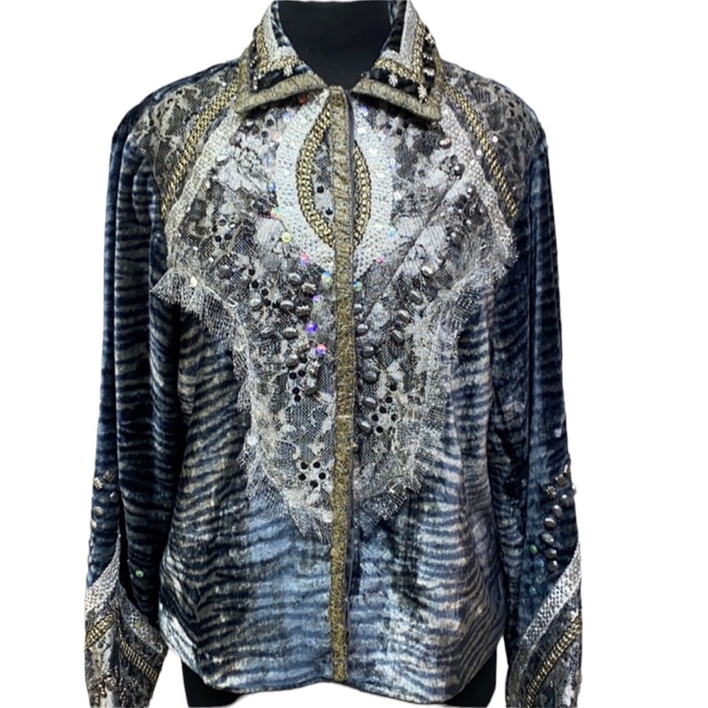 Sandy Starkman Boston Proper Embellished Jacket